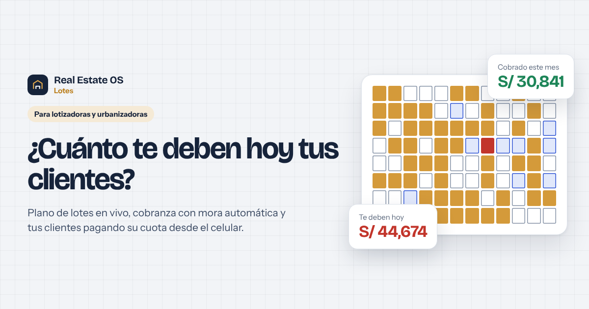Captura del sistema para lotes